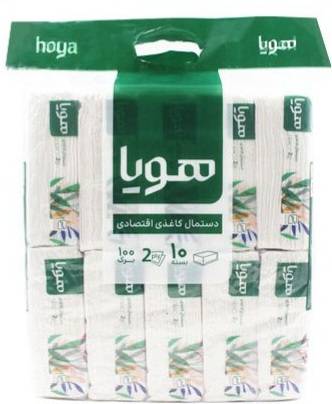 دستمال کاغذی اقصادی 100 برگ دولا هویا (2000 برگی)