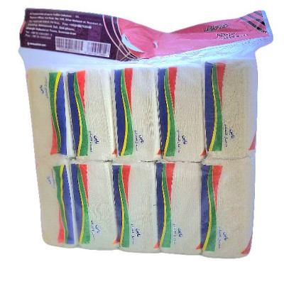 دستمال کاغذی اقتصادی 100 ورق دولایه ناین (بسته 10 عددی) اندازه کوچک 16*18.5