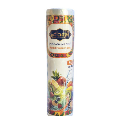 کیسه فریزر رولی ضخیم نیم کیلویی قره داغی (سایز 25*35)